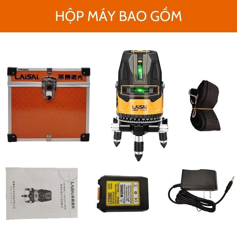 Máy Cân Bằng Laser Laisai 6860D 5 Tia Xanh – Chuẩn Xác Tối Ưu